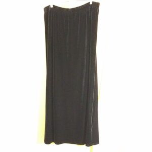 Vintage Black Velvet Maxi Skirt - Sz 18
